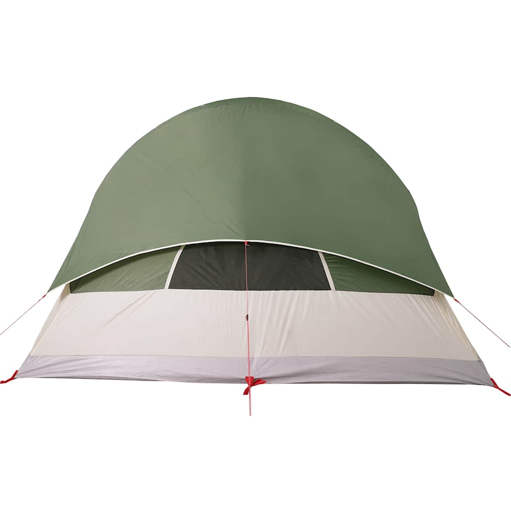 Family tent, green, eight-person, tunnel