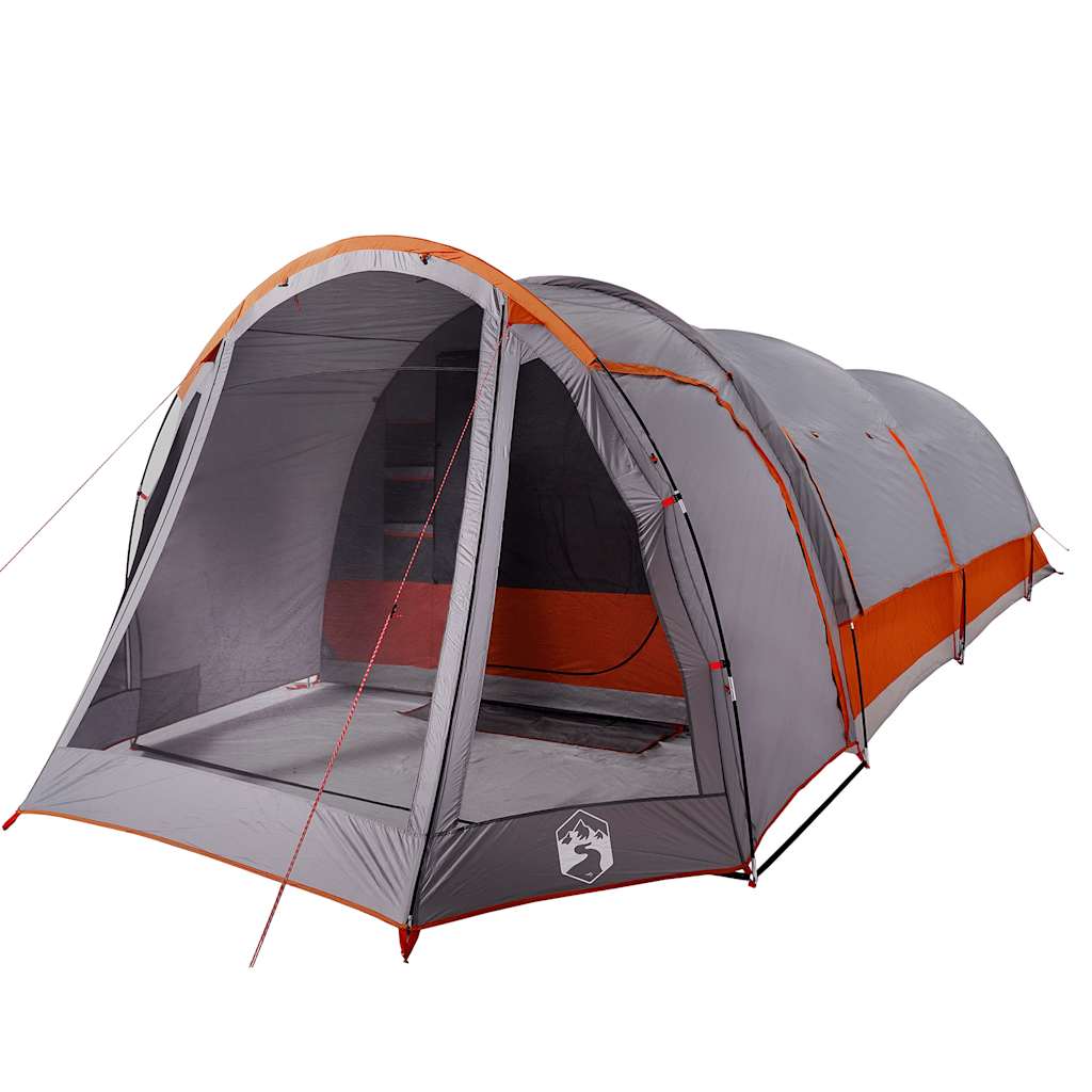 Family tent, grey, eight-person, tunnel