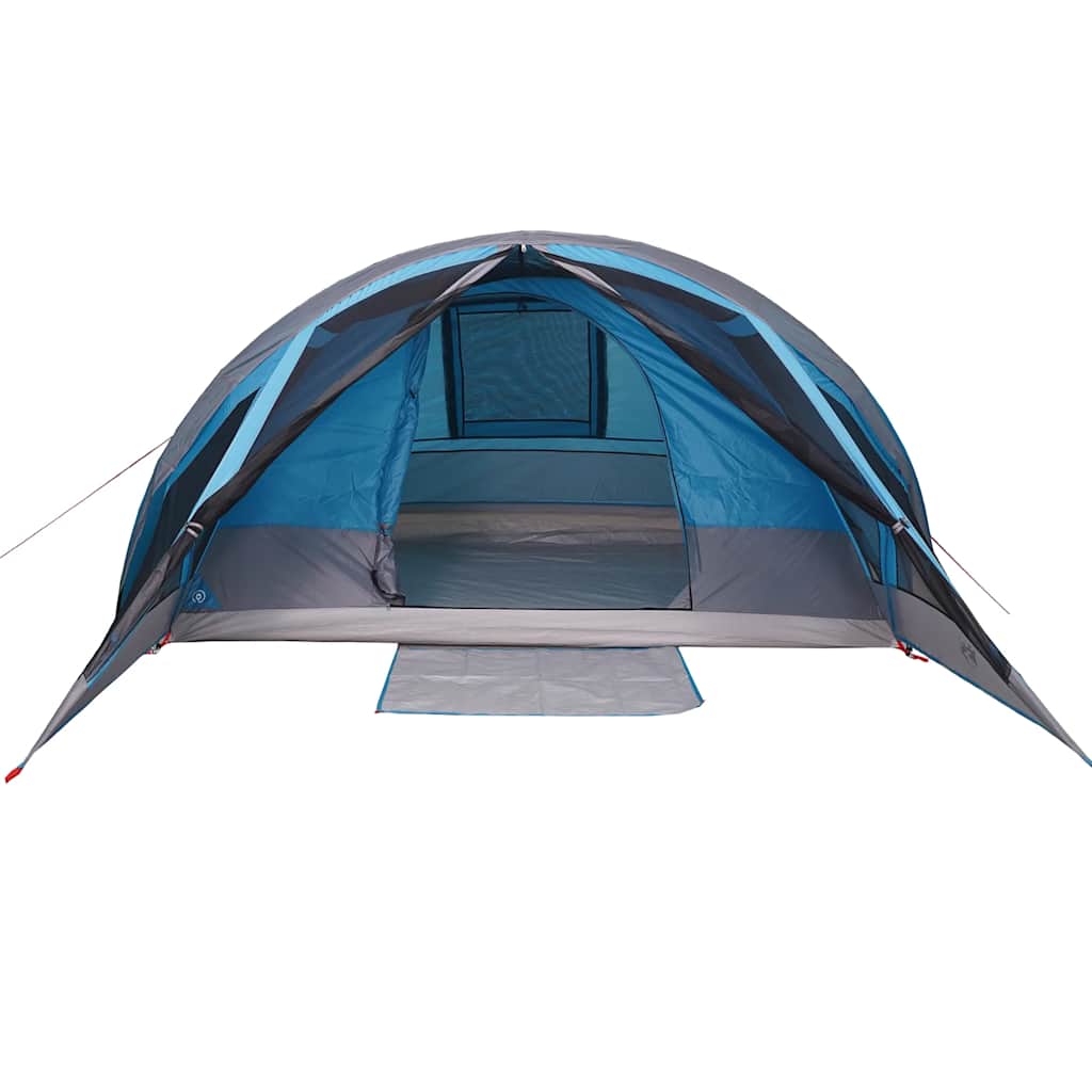 Family tent, blue, six-person, waterproof
