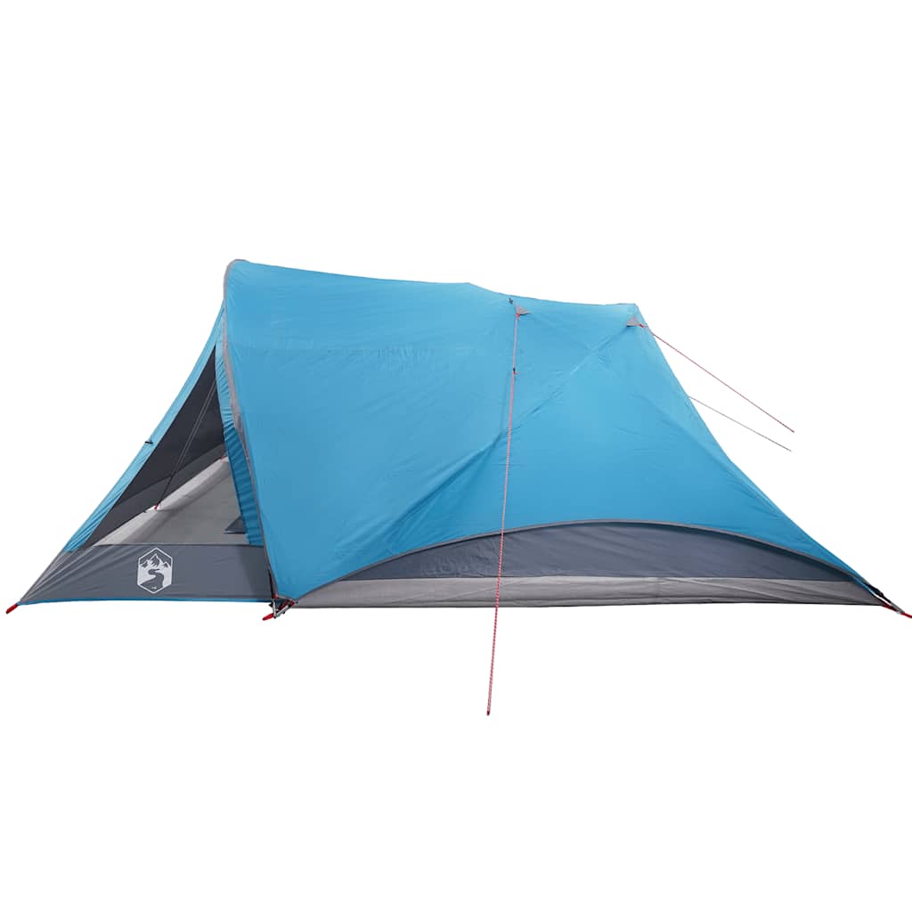 Family tent, blue, six-person, waterproof