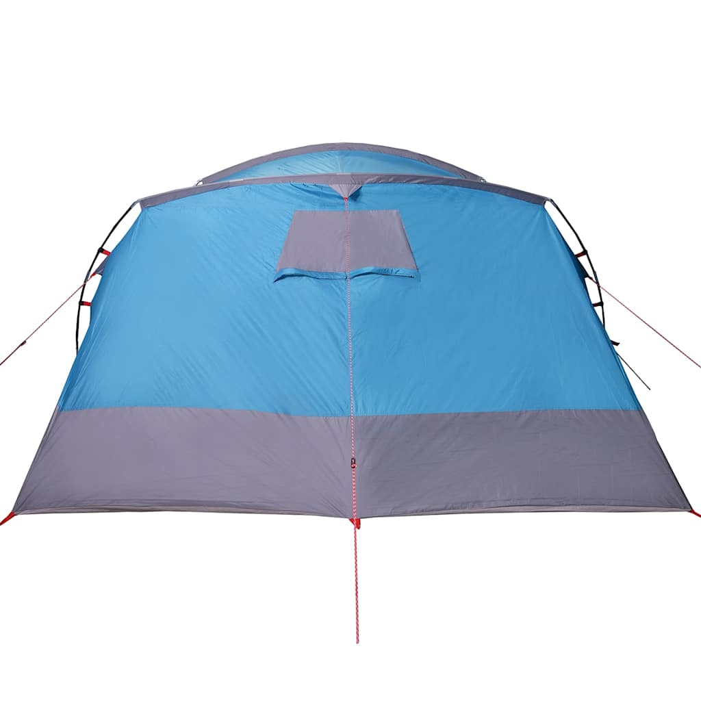 Family tent, blue, eight-person, tunnel