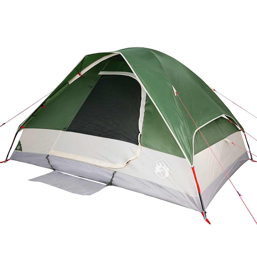 Camping tent, green, two-person, dome-shaped