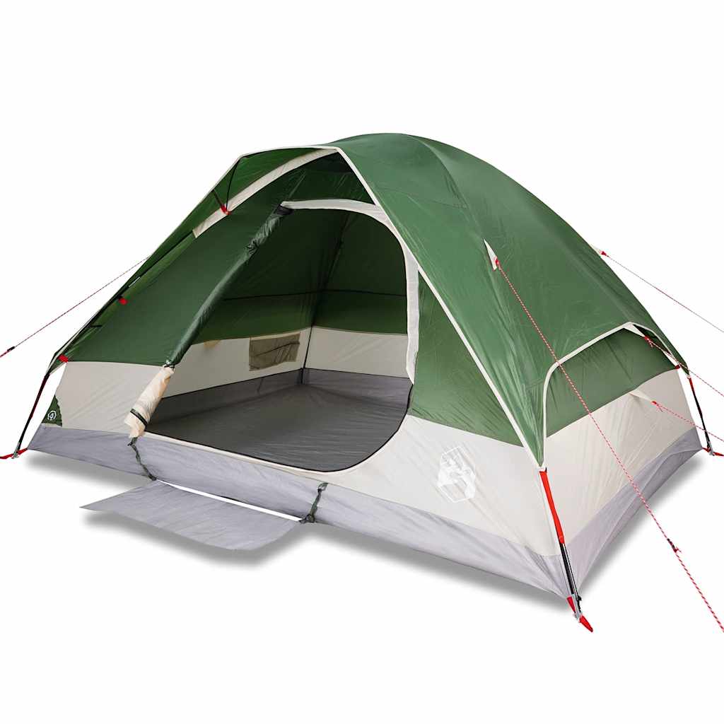 Camping tent, green, two-person, dome-shaped