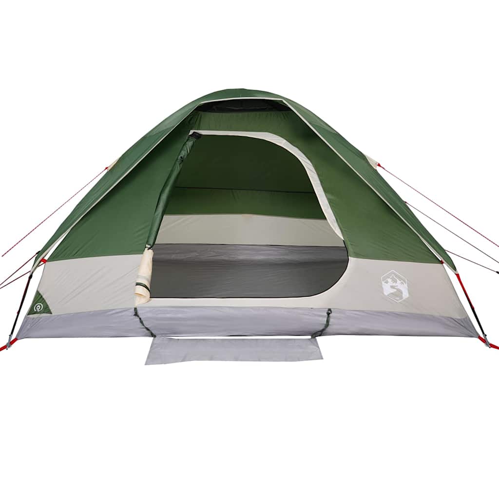 Camping tent, green, two-person, dome-shaped