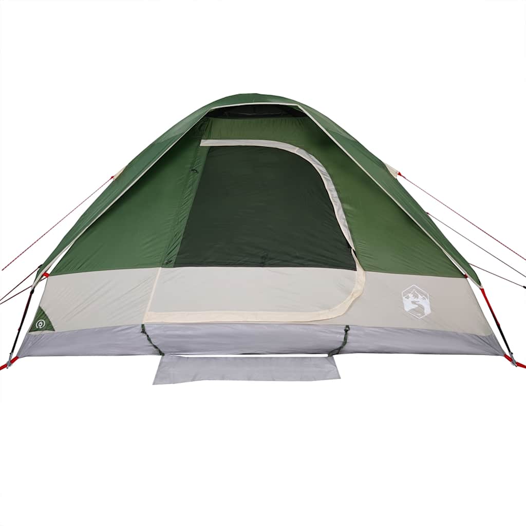 Camping tent, green, two-person, dome-shaped