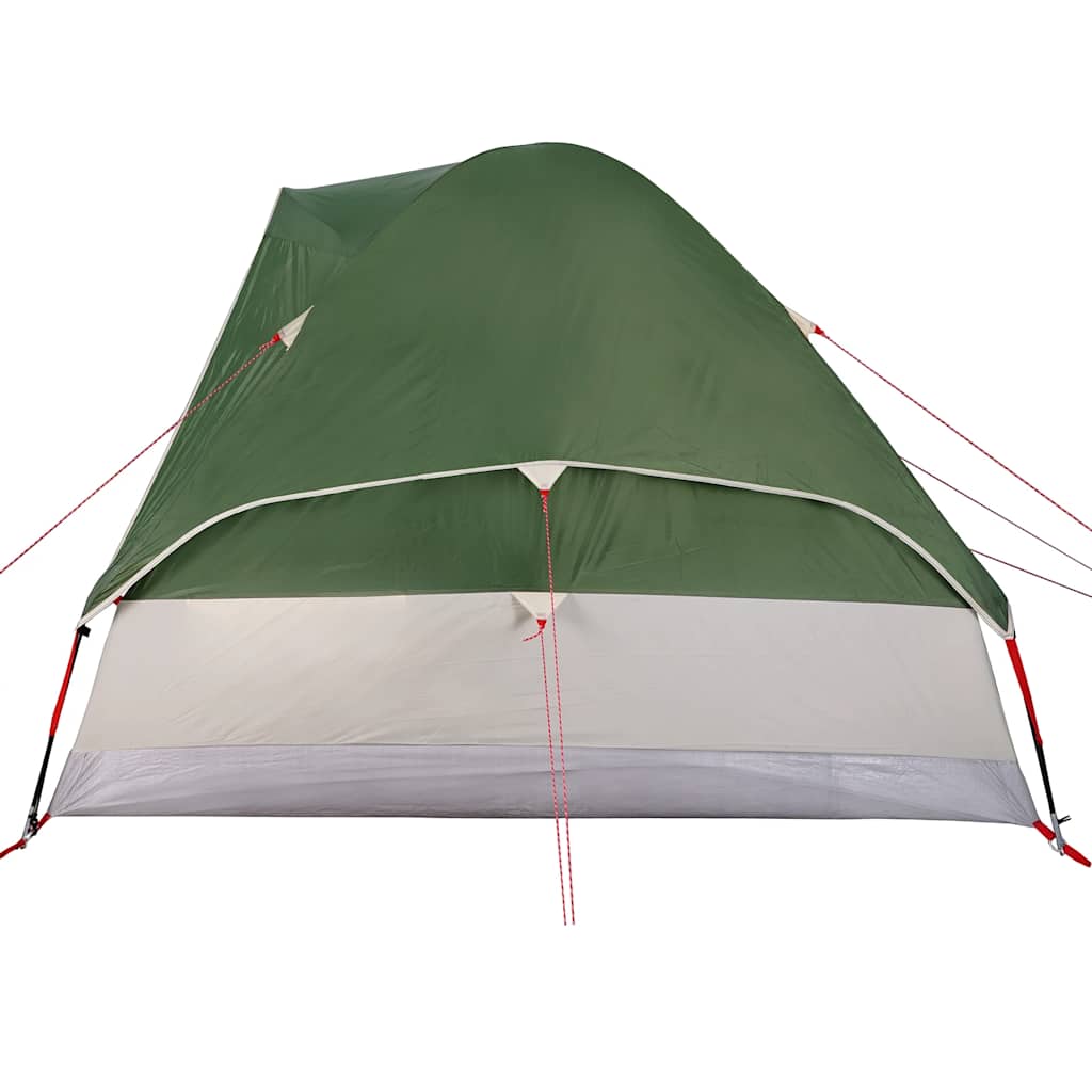 Camping tent, green, two-person, dome-shaped