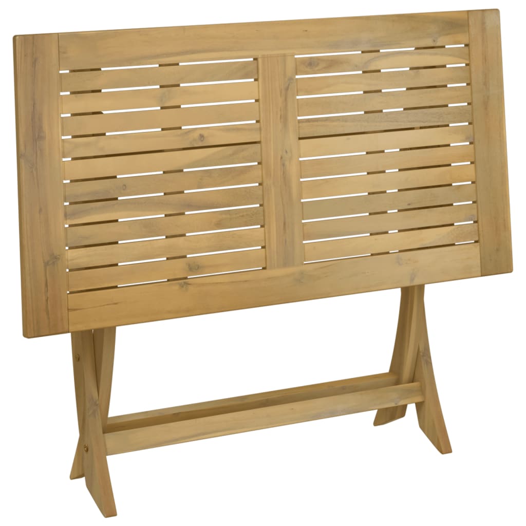 Sulankstomas sodo stalas, 110x55x75cm, akacijos masyvas