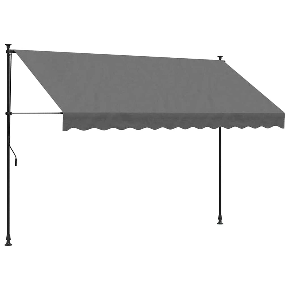 Ištraukiama markizė, antracito, 300x150cm, audinys ir plienas
