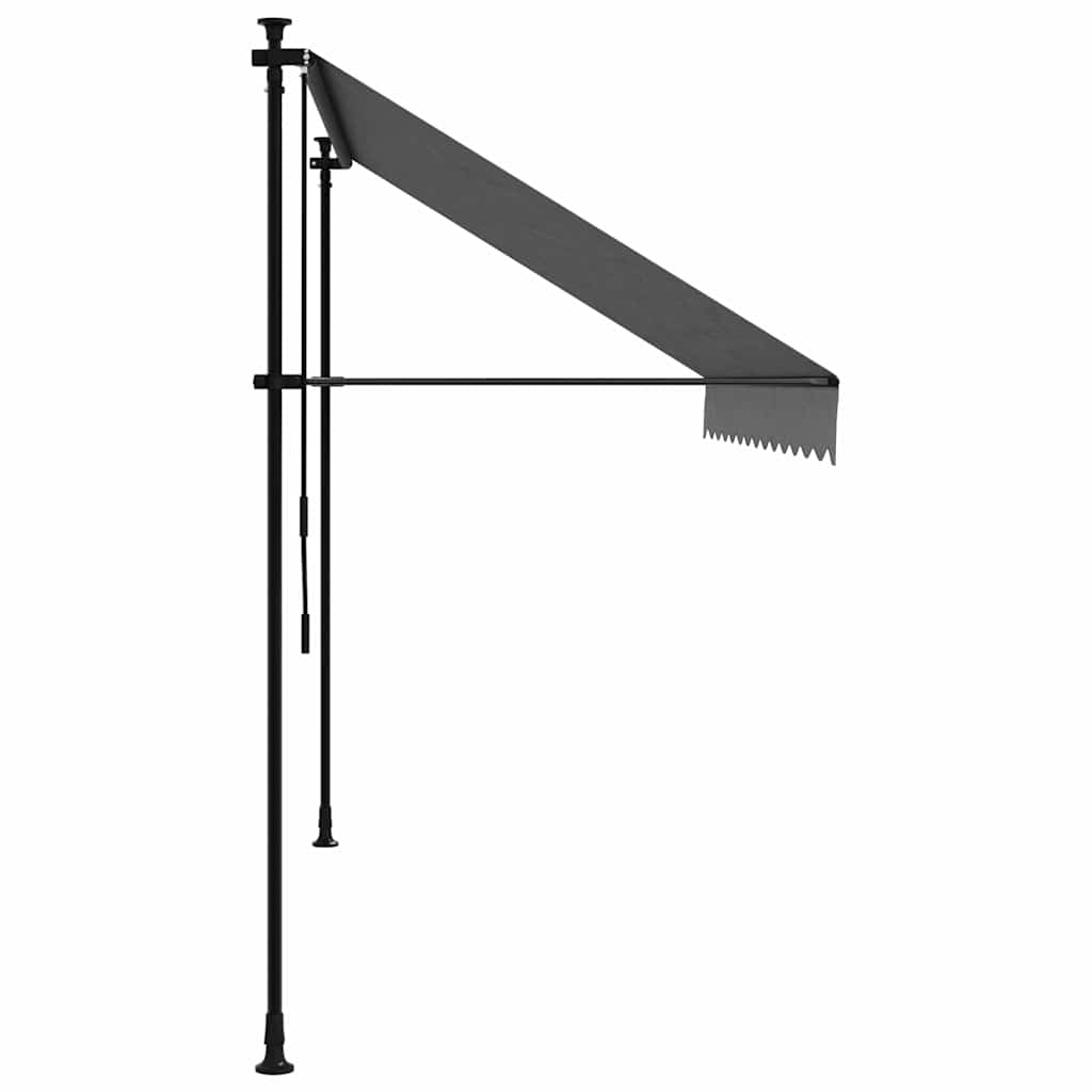 Ištraukiama markizė, antracito, 300x150cm, audinys ir plienas