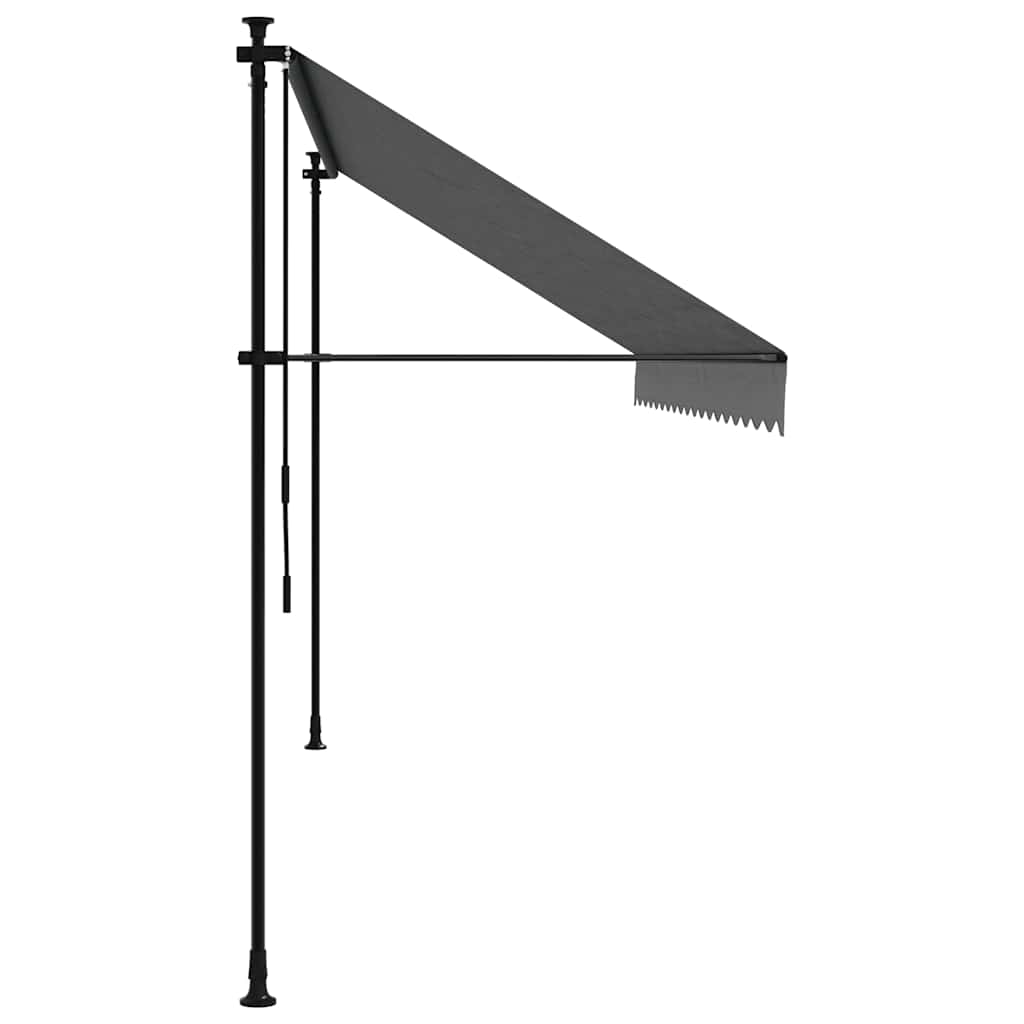Ištraukiama markizė, antracito, 400x150cm, audinys ir plienas