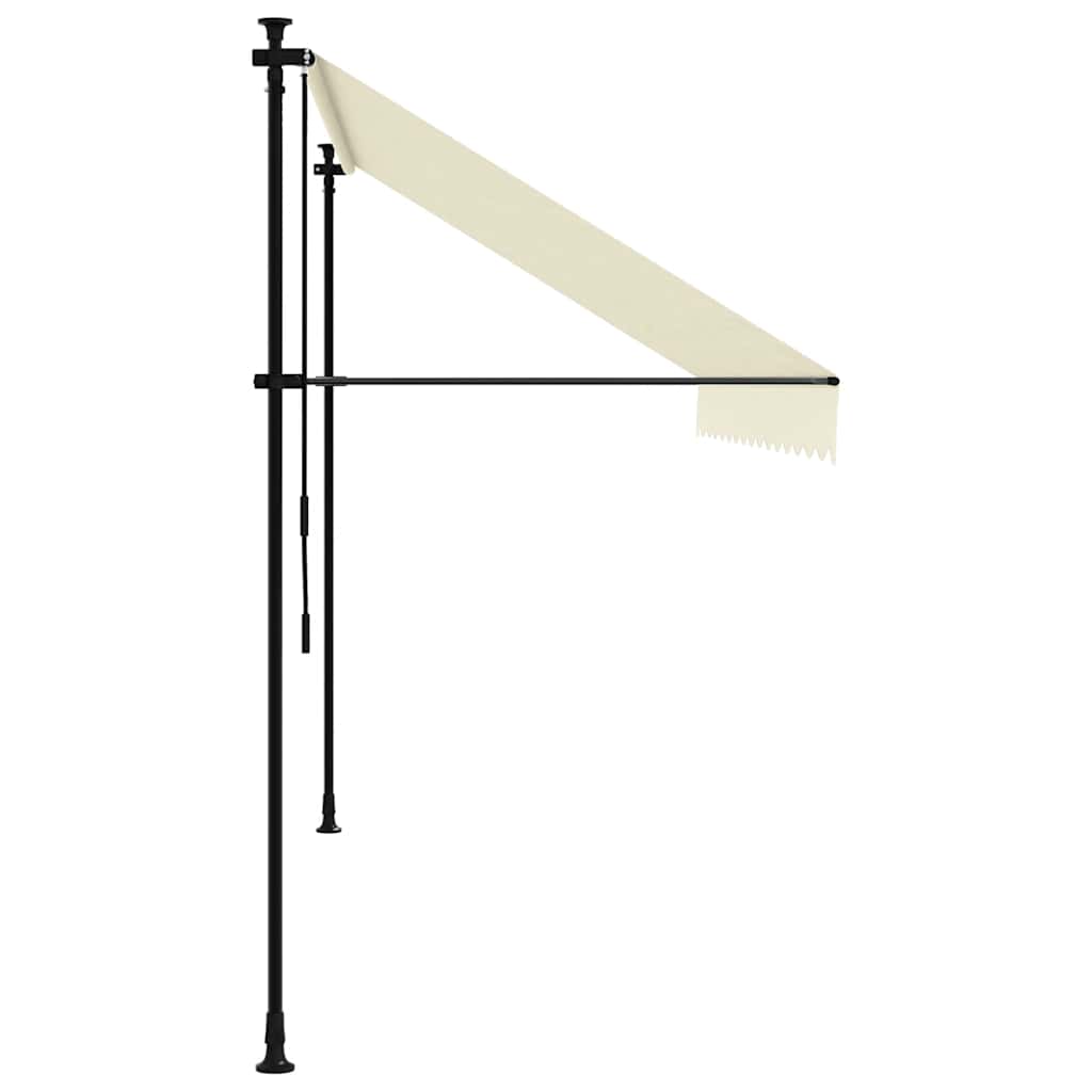 Ištraukiama markizė, kreminė, 350x150cm, audinys ir plienas