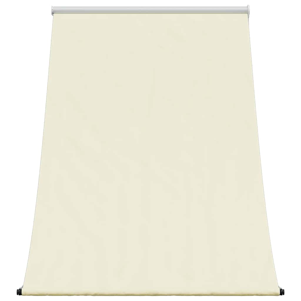 Retractable awning, cream, 100x150cm, fabric and steel