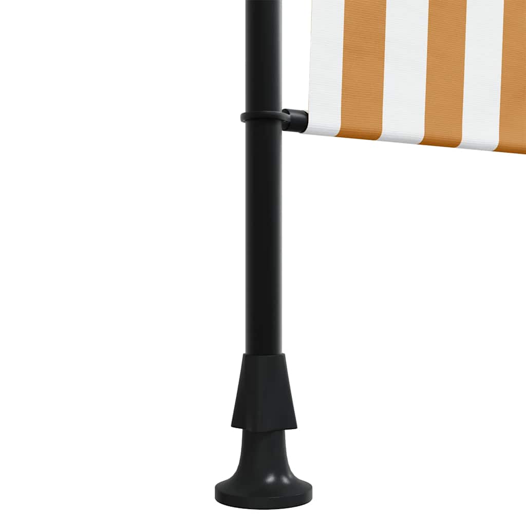 Lauko roletas, oranžinis/baltas, 100x270cm, audinys ir plienas