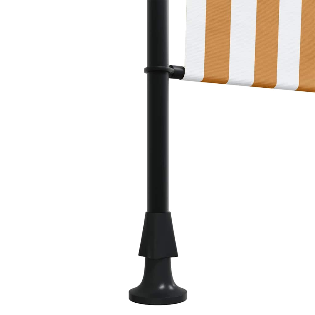 Lauko roletas, oranžinis/baltas, 150x270cm, audinys ir plienas