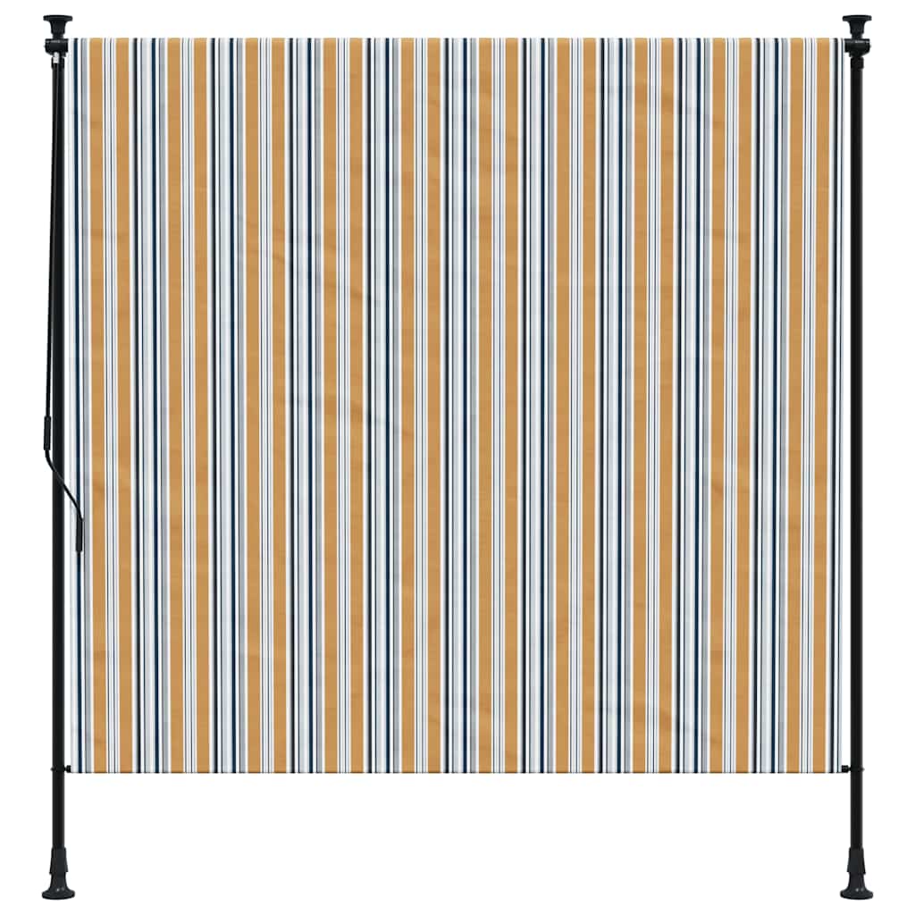 Outdoor blind, yellow/white, 200x270cm, fabric and steel