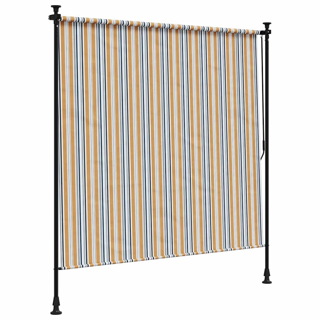 Outdoor blind, yellow/white, 200x270cm, fabric and steel