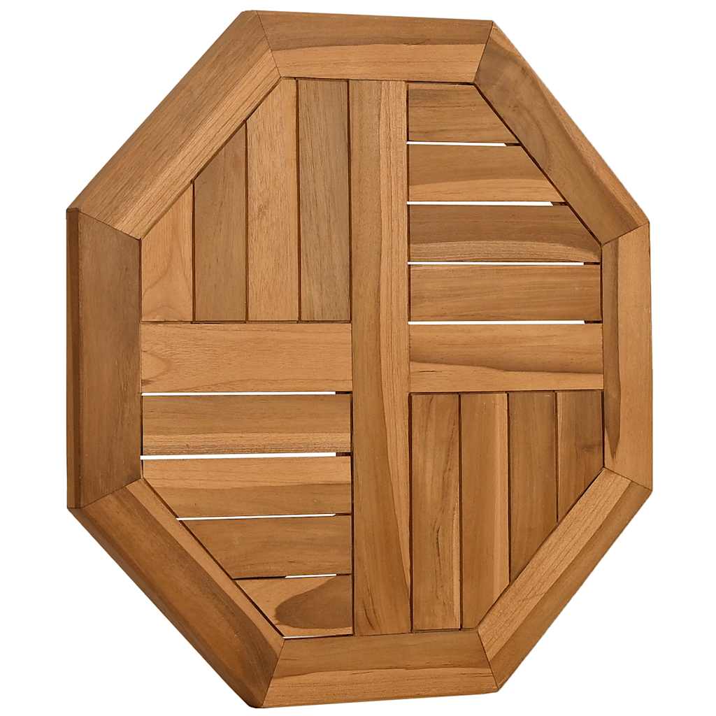 Countertop, 50x50x2.5cm, solid teak, octagonal