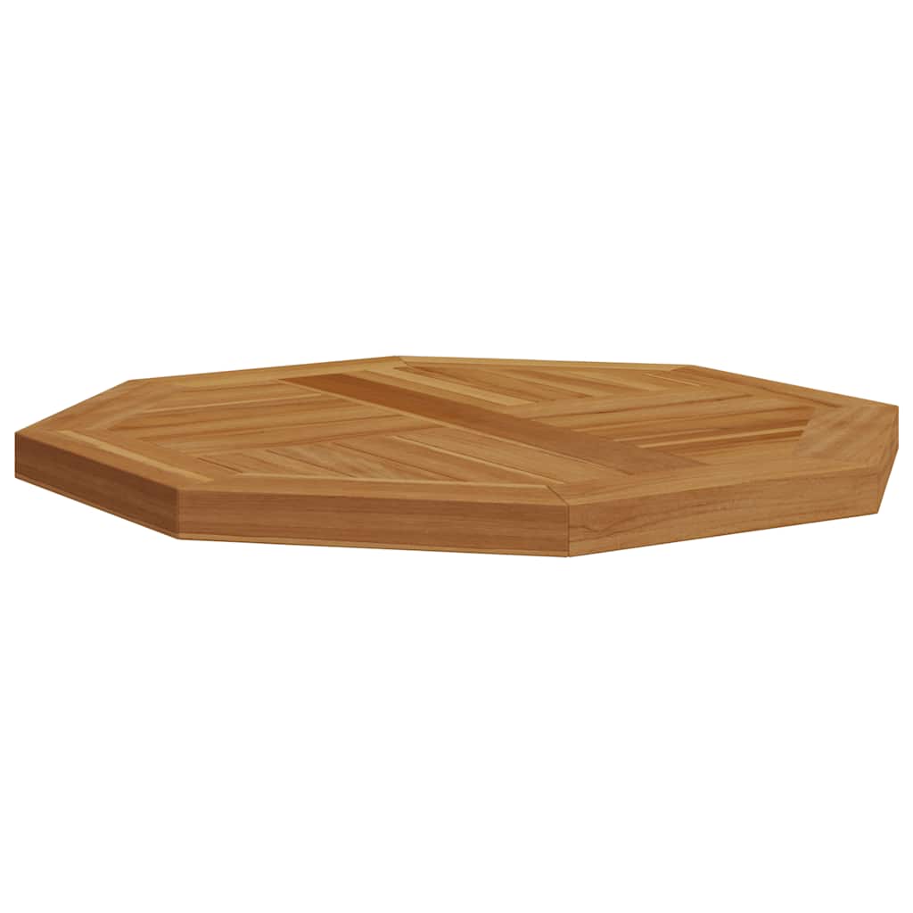 Countertop, 50x50x2.5cm, solid teak, octagonal