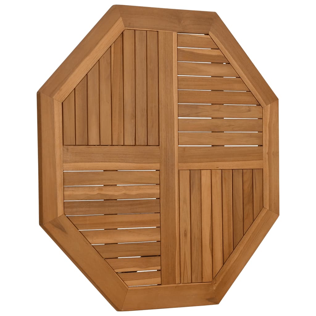 Tabletop, 90x90x2.5cm, solid teak, octagonal