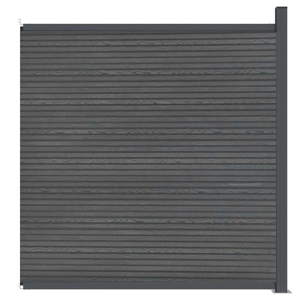 Tvoros segmentas, pilkos spalvos, 173x186cm, WPC