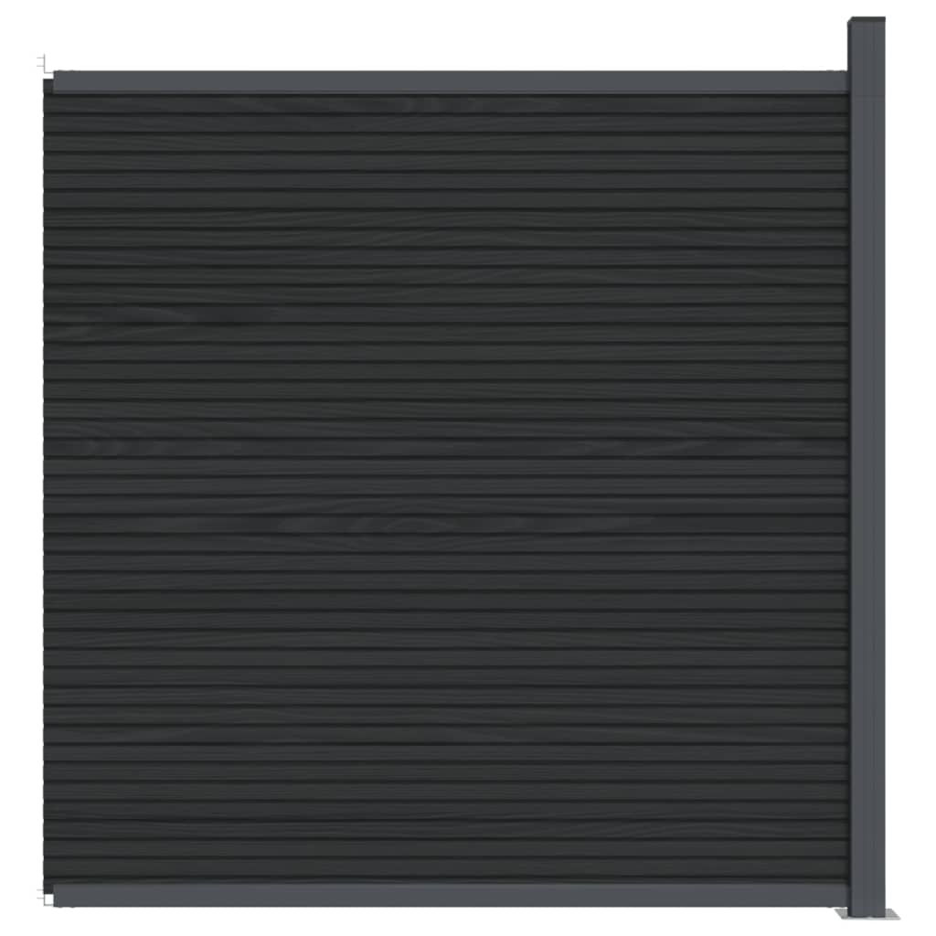 Tvoros segmentas, pilkos spalvos, 173x186cm, WPC