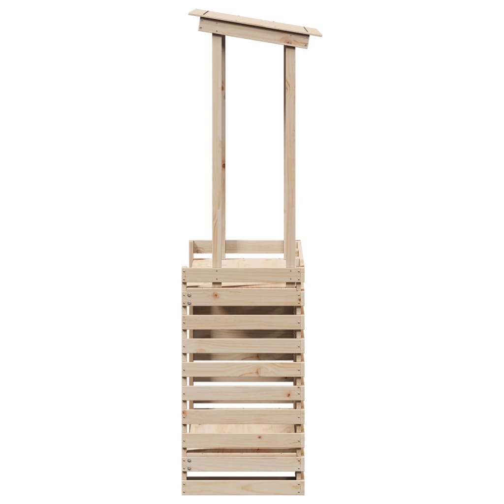Lauko baro stalas su stogeliu, 112,5x57x195,5cm, mediena
