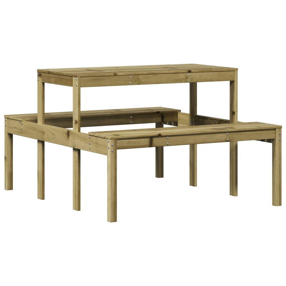 Iškylų stalas, 110x134x75cm, impregnuota pušies mediena