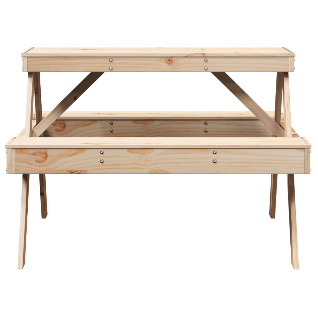 Iškylų stalas, 105x134x75cm, pušies medienos masyvas