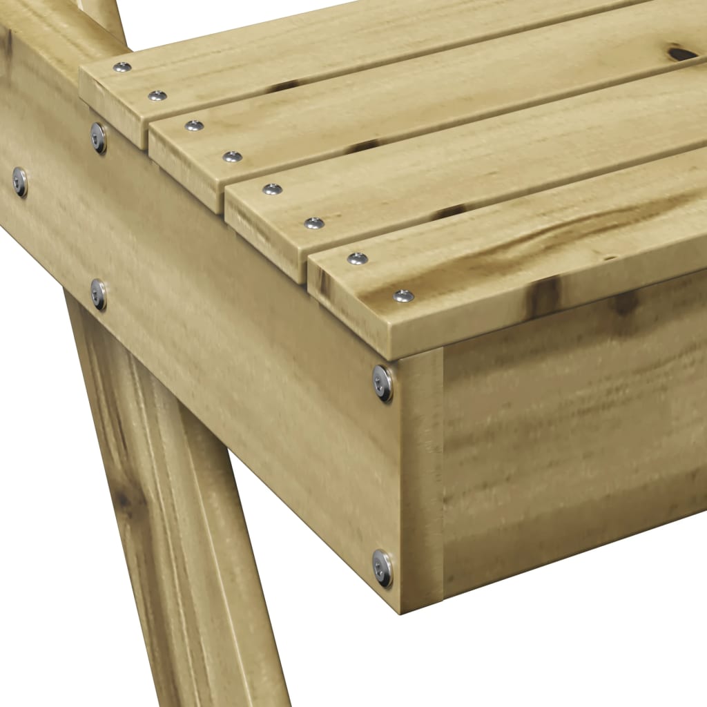 Iškylų stalas, 105x134x75cm, impregnuota pušies mediena