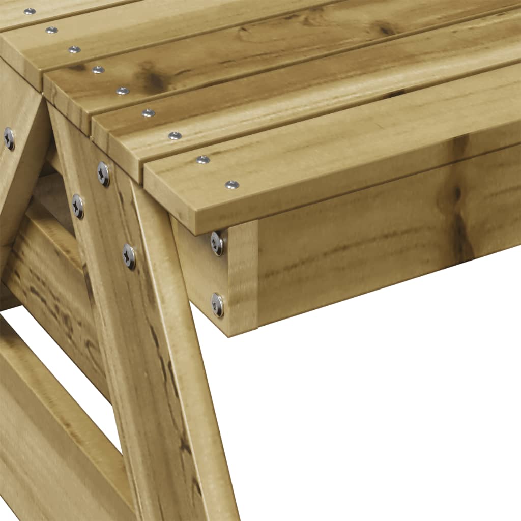 Iškylų stalas vaikams, 88x97x52cm, impregnuota pušies mediena