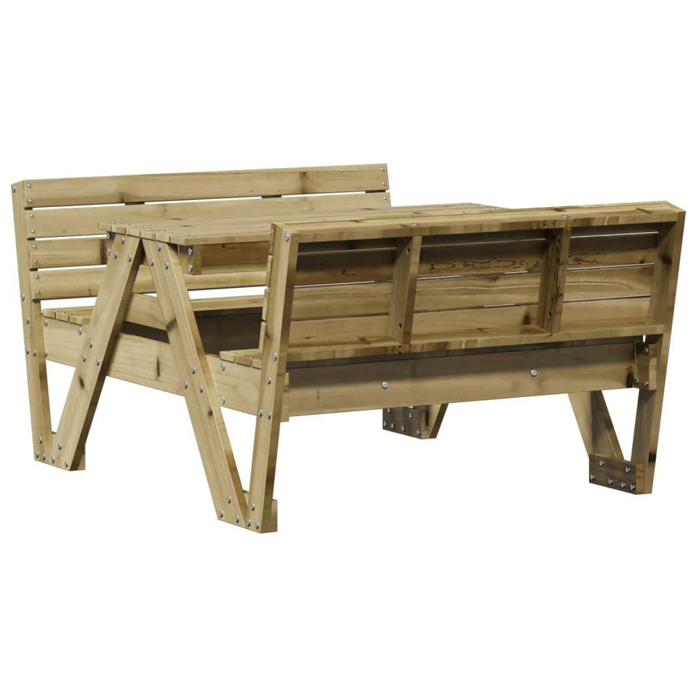 Iškylų stalas vaikams, 88x122x58cm, impregnuota pušies mediena