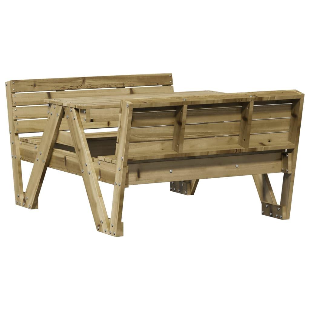 Iškylų stalas vaikams, 88x122x58cm, impregnuota pušies mediena