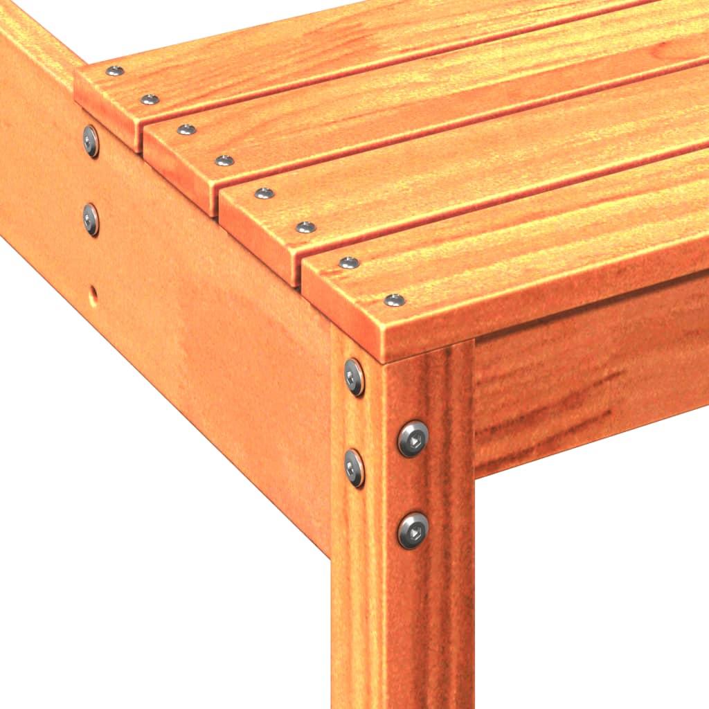 Iškylų stalas, vaško rudas, 110x134x75cm, pušies masyvas