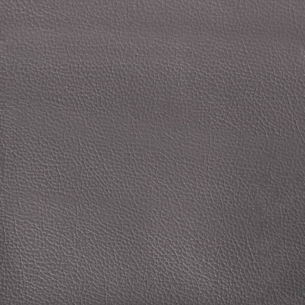 Footrest, grey, 77x55x31cm, artificial leather