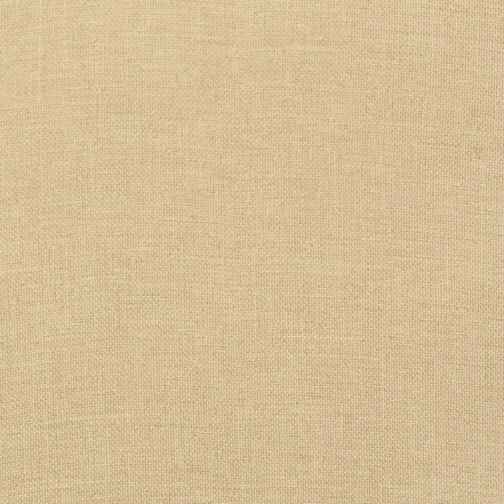 Kėdės pagalvėlės, 6vnt., smėlio, 120x50x7cm, audinys