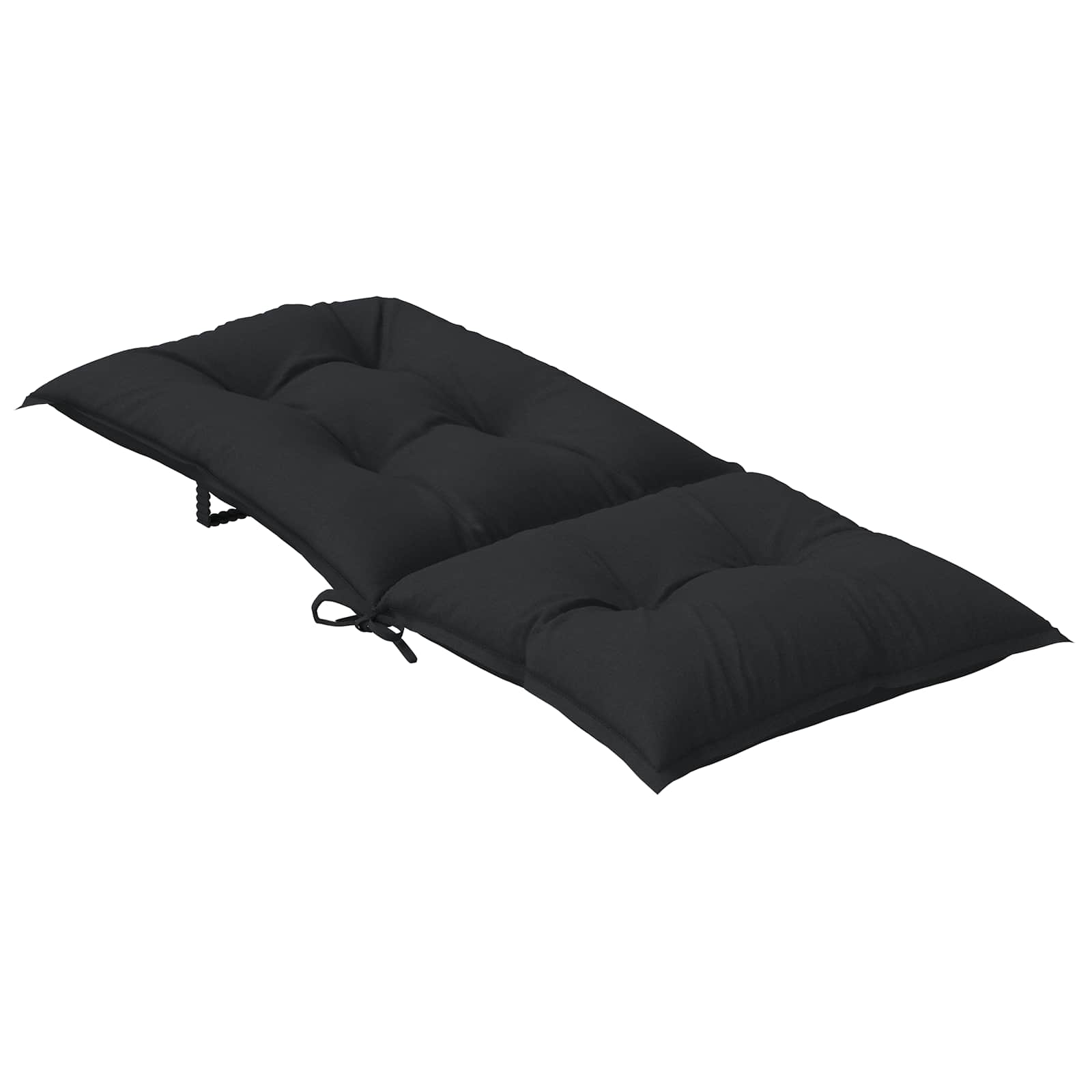 Aukštos atlošo kėdžių pagalvių rinkinys 6 pcs Melanžinė juoda