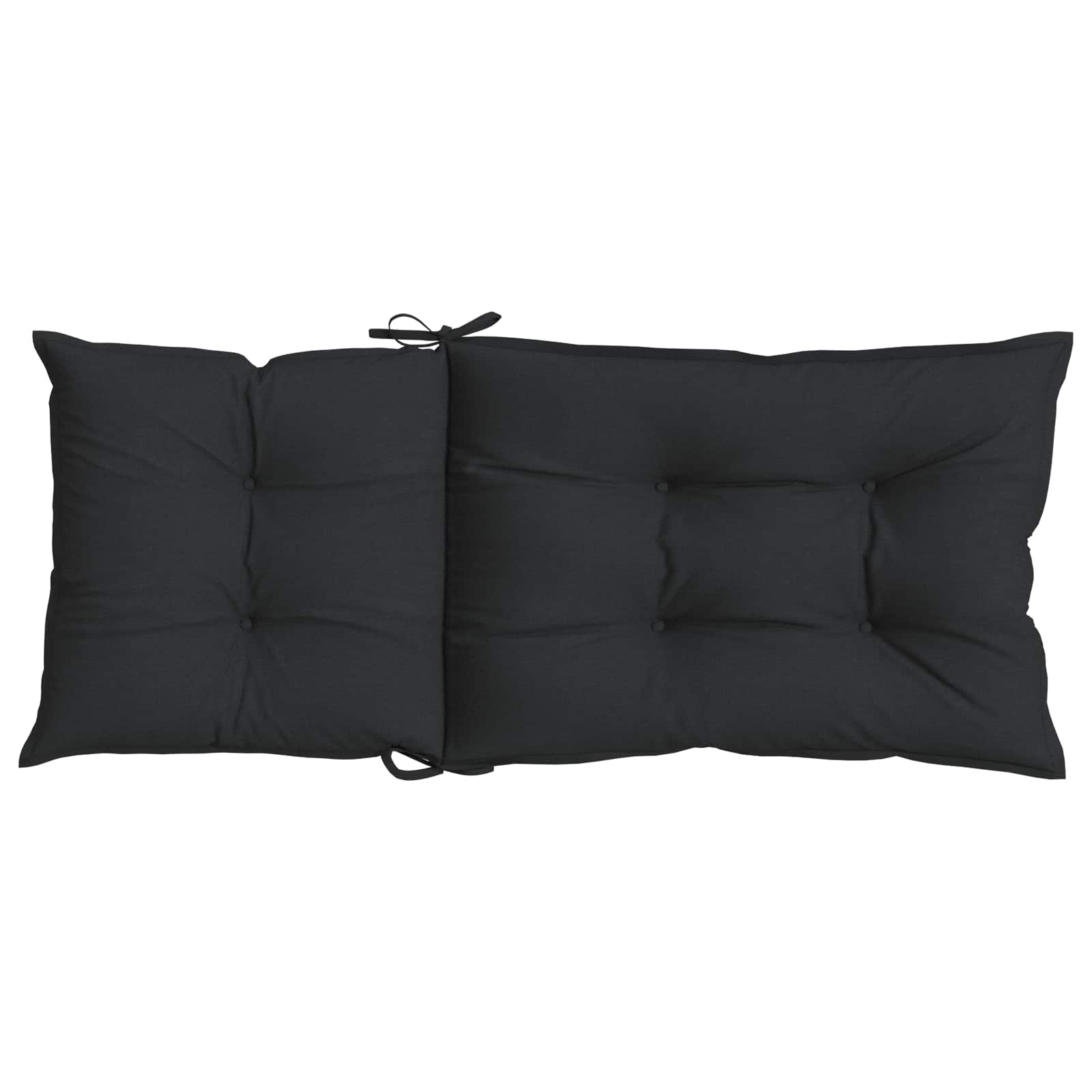 Aukštos atlošo kėdžių pagalvių rinkinys 6 pcs Melanžinė juoda