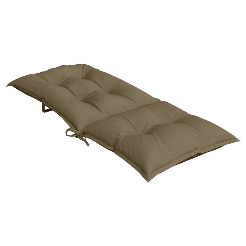Kėdės pagalvėlės, 2vnt., taupe, 120x50x7cm, audinys