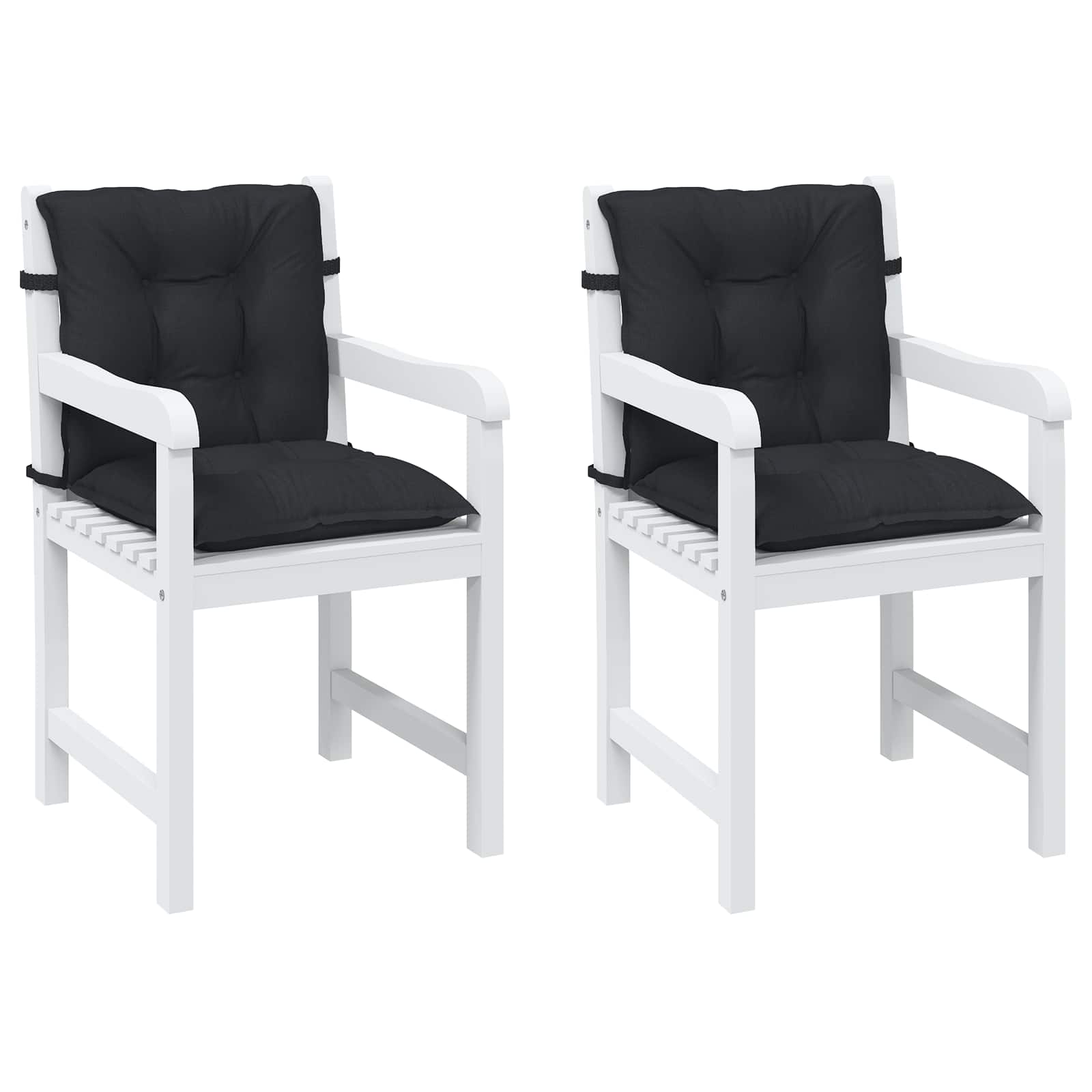 Žemintaško kėdžių pagalvėlės rinkinys 2 pcs Melanas Juodas