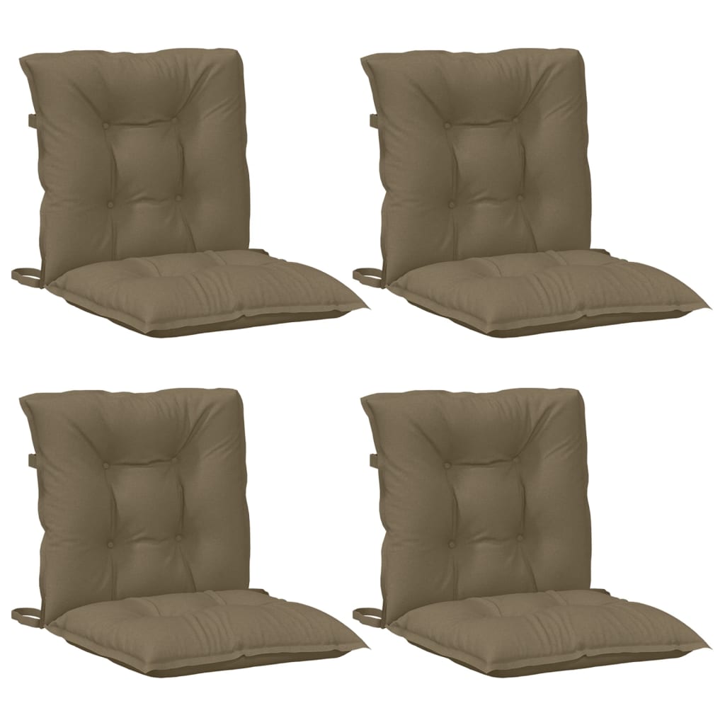 Kėdės pagalvėlės, 4vnt., taupe, 100x50x7cm, audinys