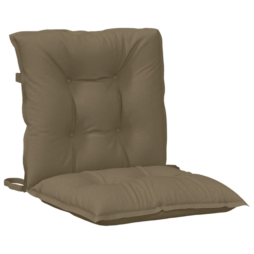 Kėdės pagalvėlės, 4vnt., taupe, 100x50x7cm, audinys