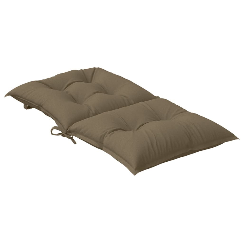 Kėdės pagalvėlės, 4vnt., taupe, 100x50x7cm, audinys