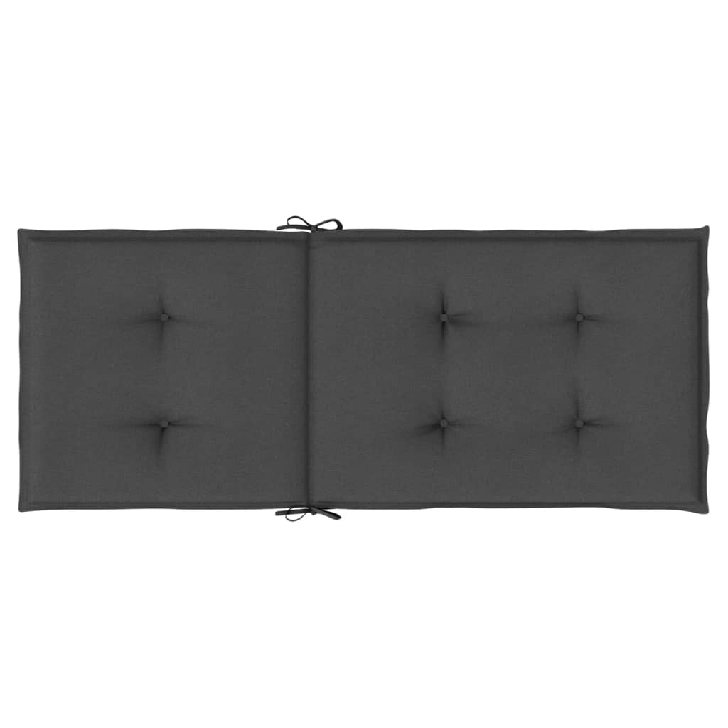 Kėdės pagalvėlės, 2vnt., antracito, 120x50x4cm, audinys