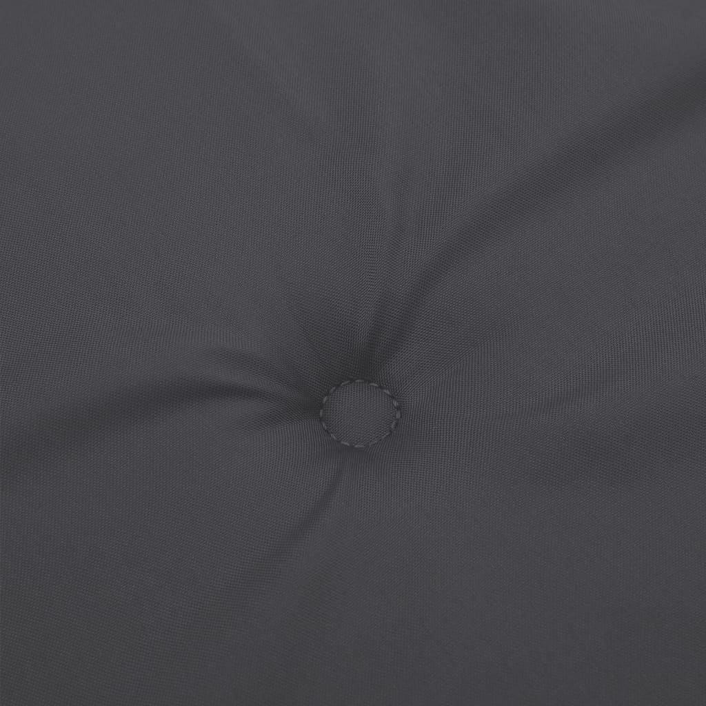 Kėdės pagalvėlės, 4vnt., antracito, 120x50x4cm, audinys