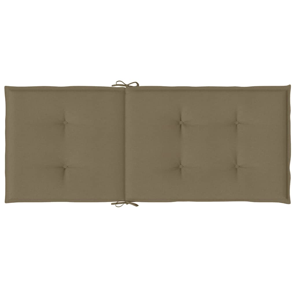 Kėdės pagalvėlės, 2vnt., taupe, 120x50x4cm, audinys