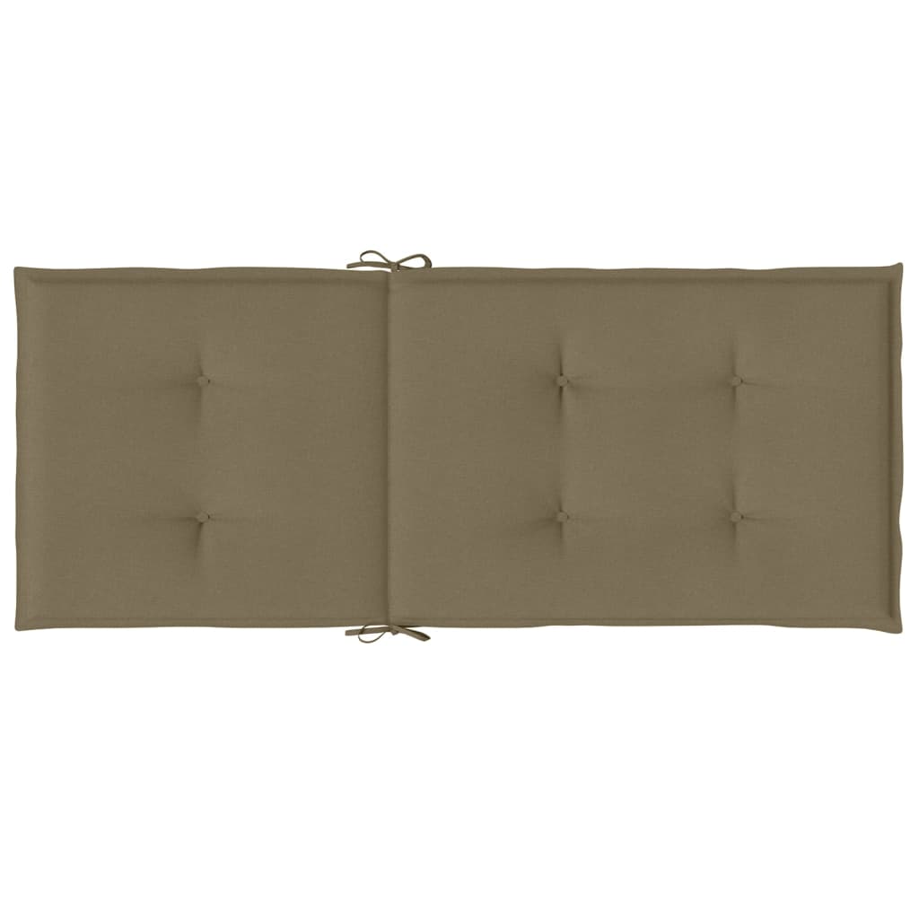 Kėdės pagalvėlės, 4vnt., taupe, 120x50x4cm, audinys