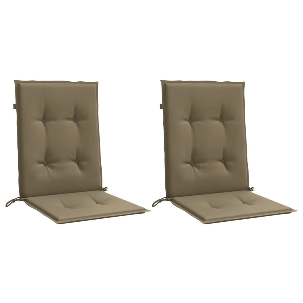 Kėdės pagalvėlės, 2vnt., taupe, 100x50x4cm, audinys
