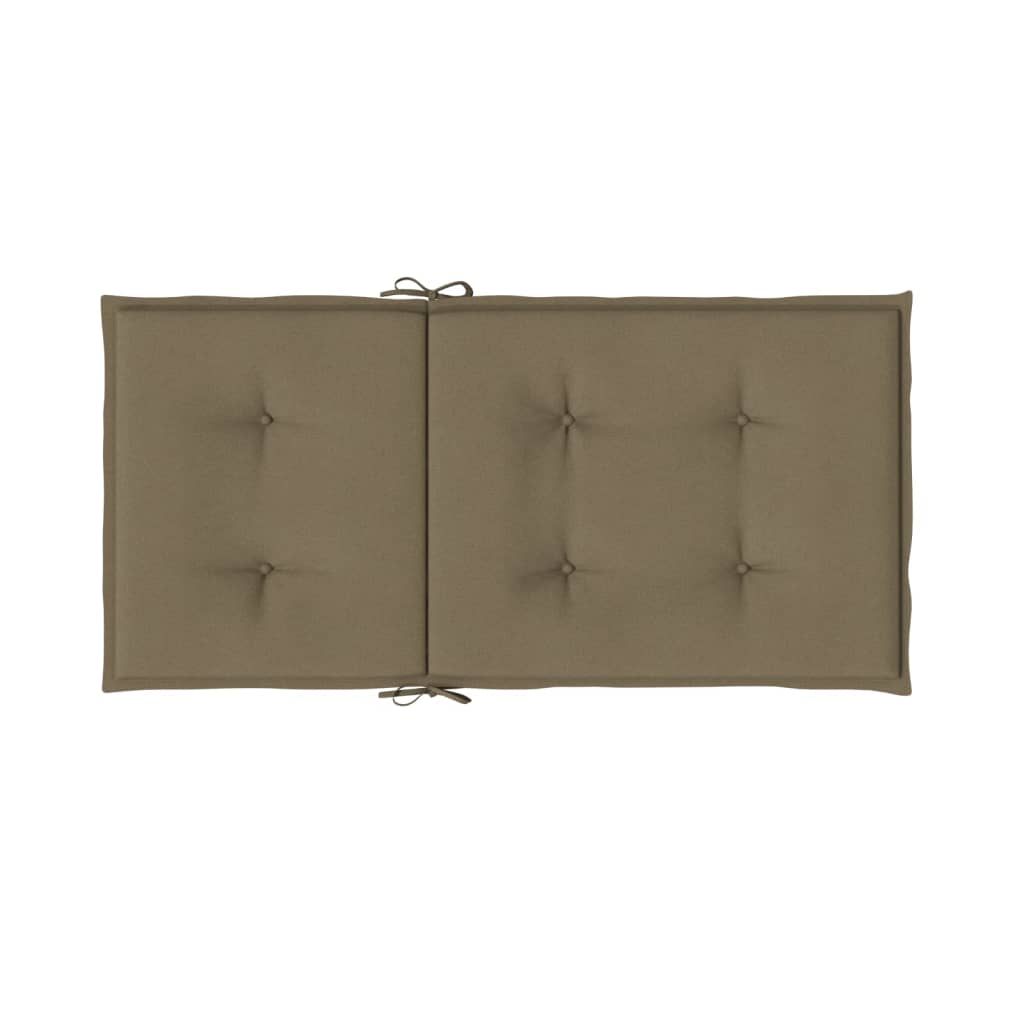 Kėdės pagalvėlės, 2vnt., taupe, 100x50x4cm, audinys
