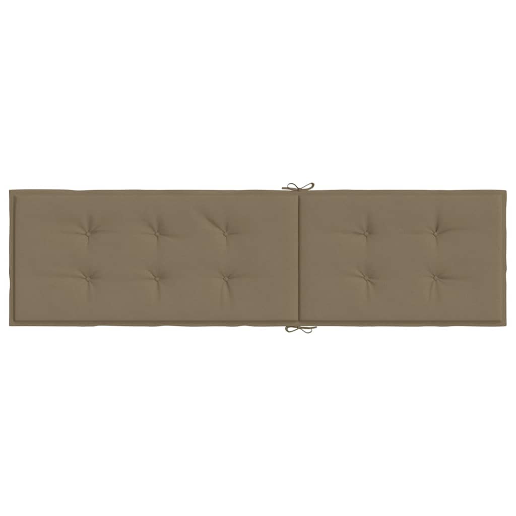 Terrace chair cushion, taupe, (75+105) x 50 x 4cm, fabric