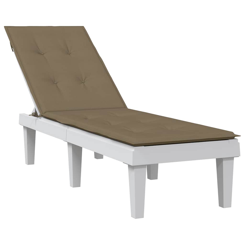 Terrace chair cushion, taupe, (75+105) x 50 x 4cm, fabric